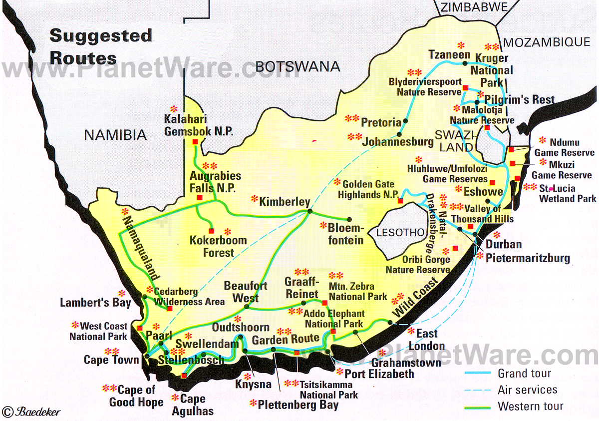 Garden Route Map